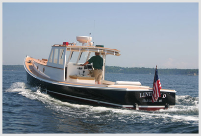 Wooden Lobster Boat