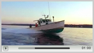Lobsterboat racing video