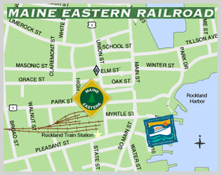 Rockland by train
