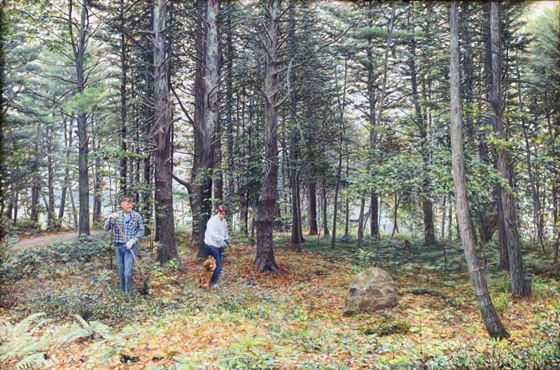 This portrait of the Flemings is as much a portrait of the season and their surroundings, with layer upon layer of detail. Photo by Peter Winter