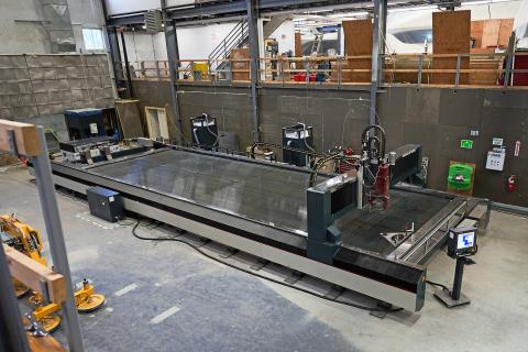 Big new water jet cutting machine takes Front Street to the next level