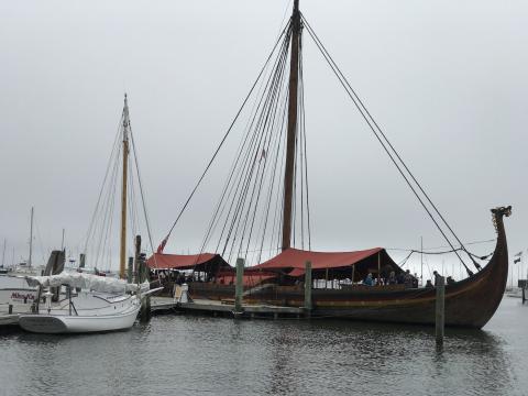 Viking longship arrives in Rockland