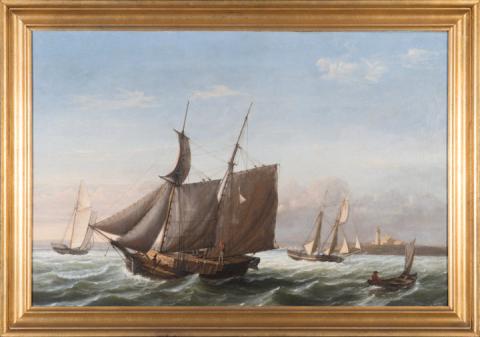 Museum is given Fitz Henry Lane painting of a Maine lumber schooner