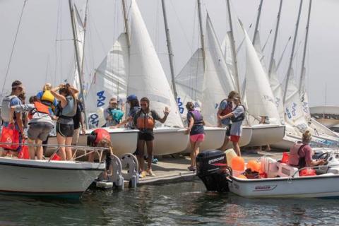 Racing set for junior sailors