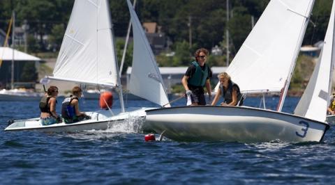 Junior Olympic sailing in Camden