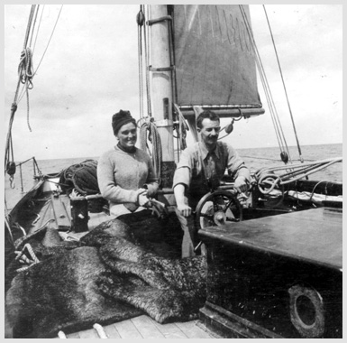 Erskine Childers at sea