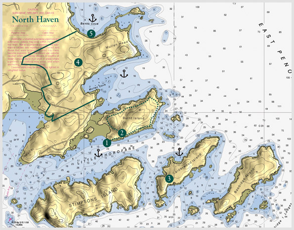 Burnt Island, North Haven Chart