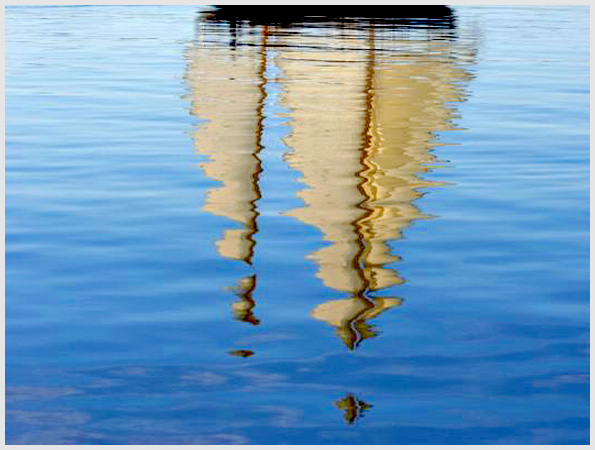 Sail Reflection on the water