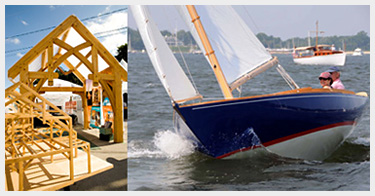 Timberframe and Sailboat