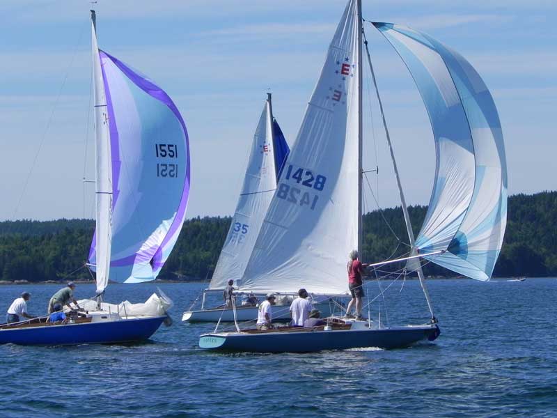 The Buck’s Harbor Ensign Fleet. Photos courtesy club members.