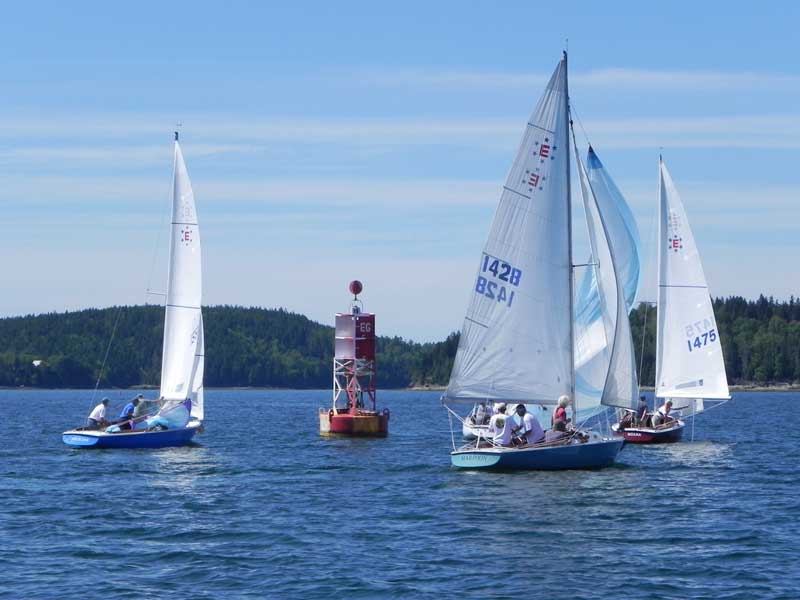 The Buck’s Harbor Ensign Fleet. Photos courtesy club members.